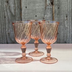 Vinglas rdvin - lyserd med swirl