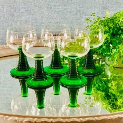 Rmerglas - klar grn fod og klar kumme