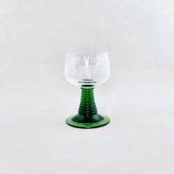 Rmerglas - lille, stvet grn fod med ranker 