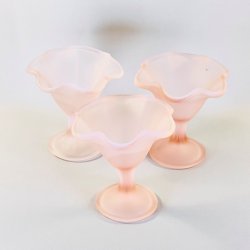 Dessertglas - lyserdt, frostet