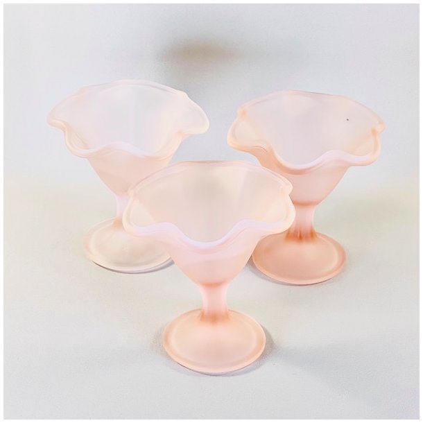 Dessertglas - lyserdt, frostet