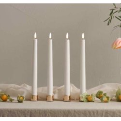 Taper lysestager til kronelys - rose gold (st a' 2 stk)