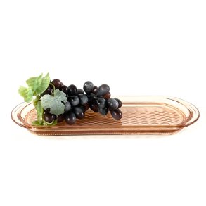 Rouladefad - harlekins, lyserdt glas