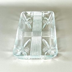 Rouladefad - stjerner og riller, klart glas