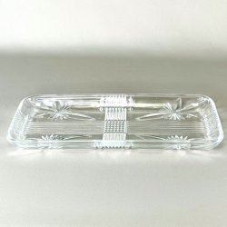 Rouladefad - stjerner og riller, klart glas