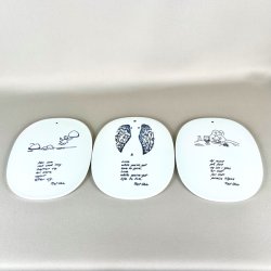 Royal Copenhagen platte - Piet Hein gruk flere designs