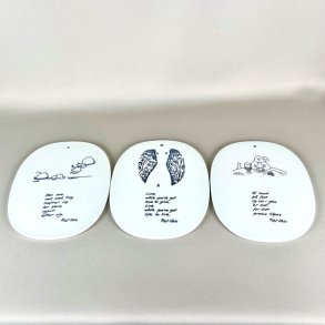 Royal Copenhagen platte - Piet Hein gruk flere designs