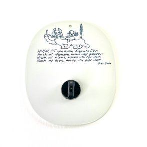Royal Copenhagen - Piet Hein gruk, platte med magnet