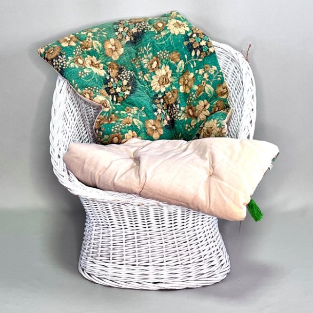 Sari madras (45x120 cm) - grn m/beige