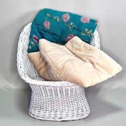 Sari madras (45x120 cm) - grnlig 