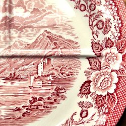 Tallerken, opdelt - 'Lochs of Scotland', Wedgwood porceln