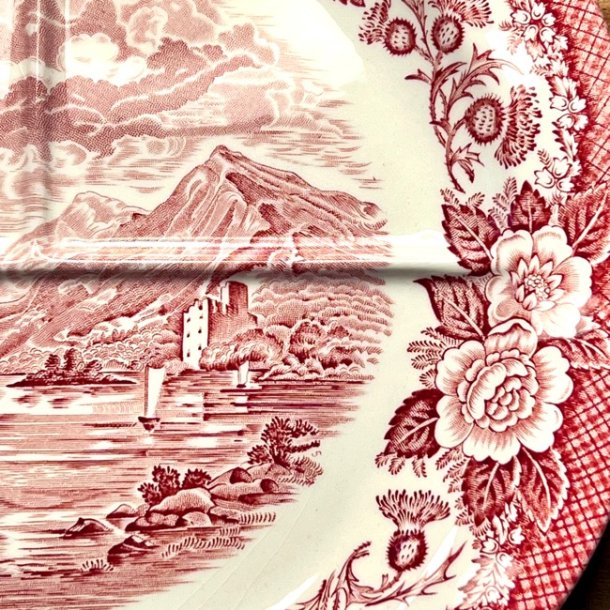 Tallerken, opdelt - 'Lochs of Scotland', Wedgwood porceln