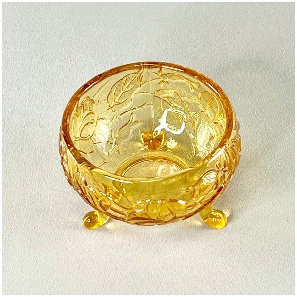 Glasskl - lille, gylden m/fdder