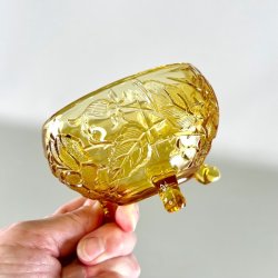 Glasskl - lille, gylden m/fdder