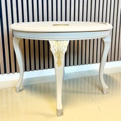 Rundt bord med fransk flet