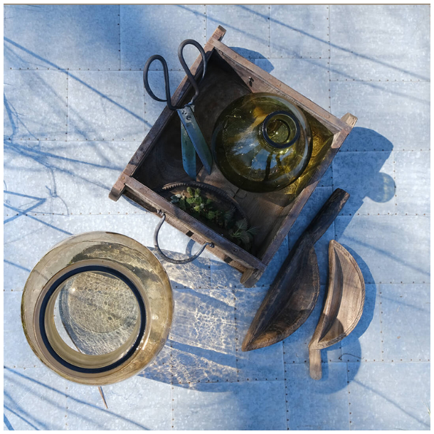 Skuffe - kvadratisk m/hndtag