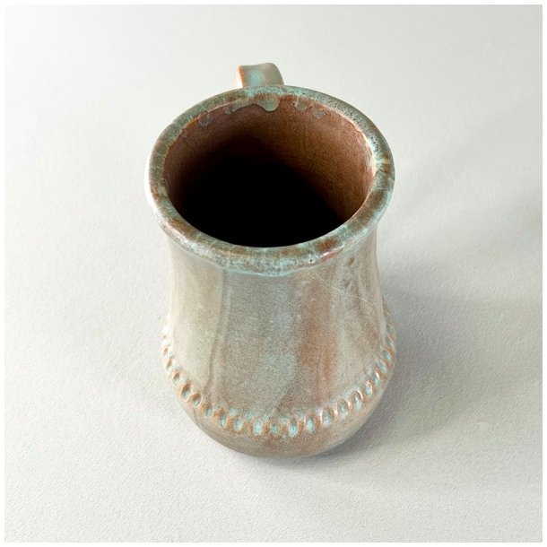 Keramik krus - brun/turkis 