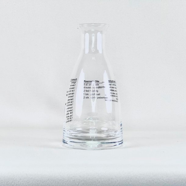 Glasflaske til dressing - med opskrift