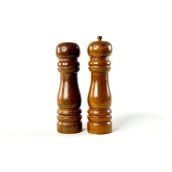 Salt &amp; peber s�t - retro, tr�, H15 cm