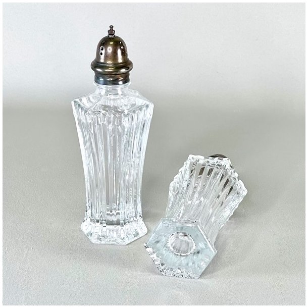 Salt &amp; peber st - sekskantet med riller og hj top