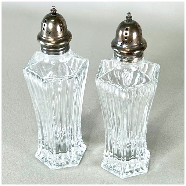 Salt &amp; peber st - sekskantet med riller og hj top