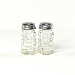 Salt &amp; peber s�t - glas m/metal top