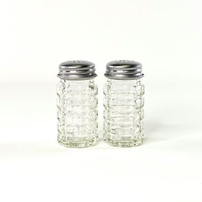 Salt & peber s�t - glas m/metal top