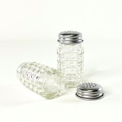 Salt &amp; peber s�t - glas m/metal top