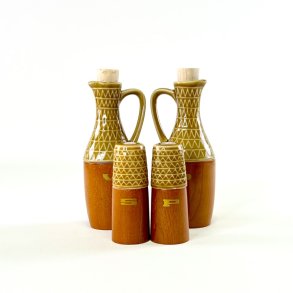 Salt, peber & olie/eddike s�t i tr� og keramik