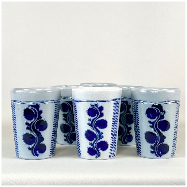 Krus - saltglaseret stentj (st a' 6 stk)