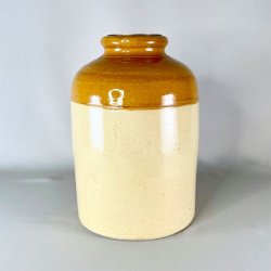 Saltglaserede potter - sennepsfarvede