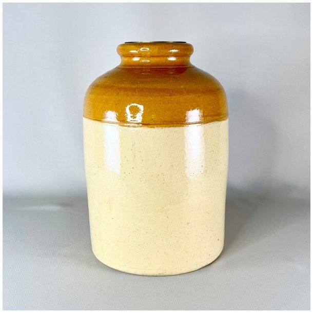 Saltglaserede potter - sennepsfarvede