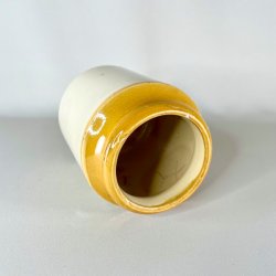 Saltglaserede potter - sennepsfarvede