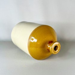 Saltglaserede krukker - sennepsfarvede