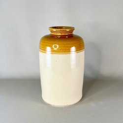 Saltglaserede potter - sennepsfarvede