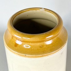 Saltglaserede potter - sennepsfarvede