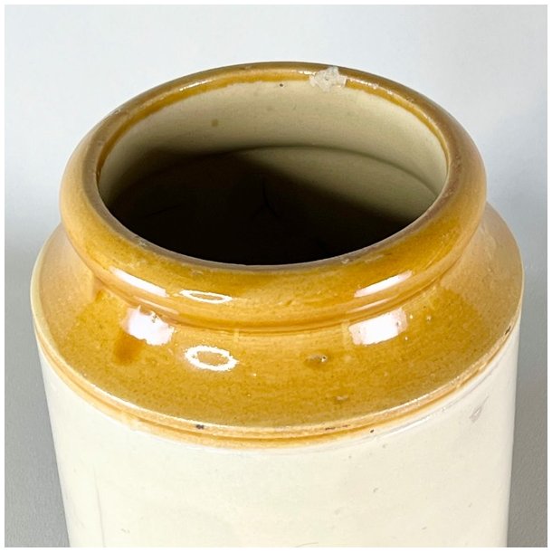 Saltglaserede potter - sennepsfarvede