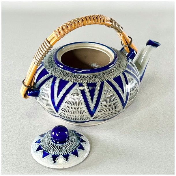 Tekande - hndlavet, saltglaseret 