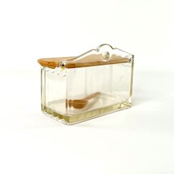 Saltkar - glas m/tr�l�g og ske