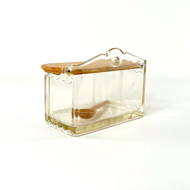 Saltkar - glas m/tr�l�g og ske