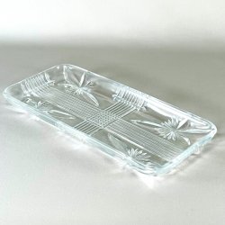 Rouladefad - stjerner og riller, klart glas