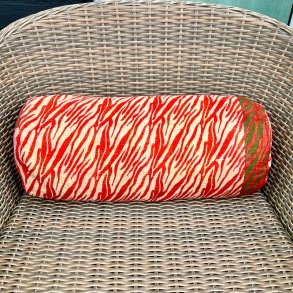 Sari Kantha p�llepude, unik vintage (20x50 cm) 