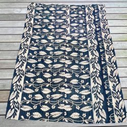 Sari Kantha vintage tppe - mrkebl/turkis (140x200)