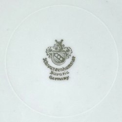 Fisketallerken m/guldkant og fisk - Schwarzenhammer