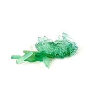 Seaglass - dekorativt havglas, gr�n