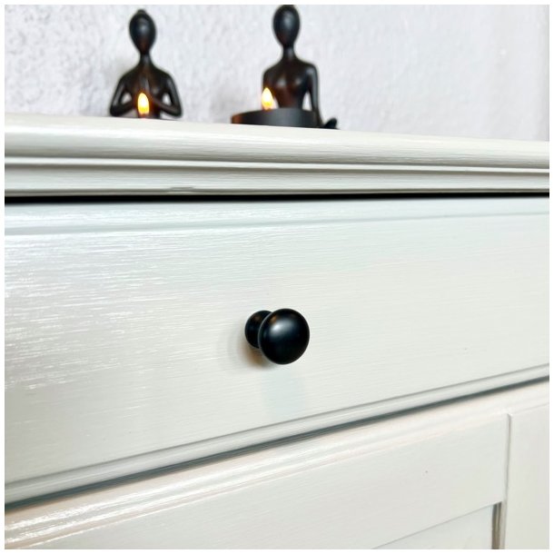 Sengebordsst (2 stk) med skuffe og skab - lys gr