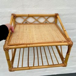 Hylde i bambus og flet 