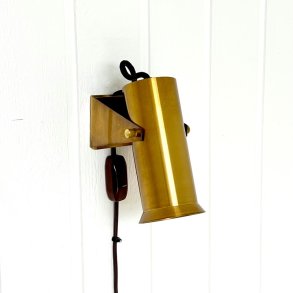 Lampe - v�gh�ngt messing lampe 