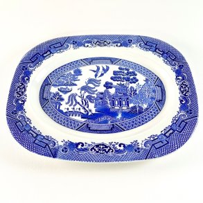 Serveringsfad, stort - Willow, Woods Ware fra Wood & Sons