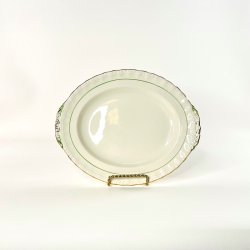 Serveringsfad, mellem 21x26 - engelsk fajance, Grindley Cream Petal